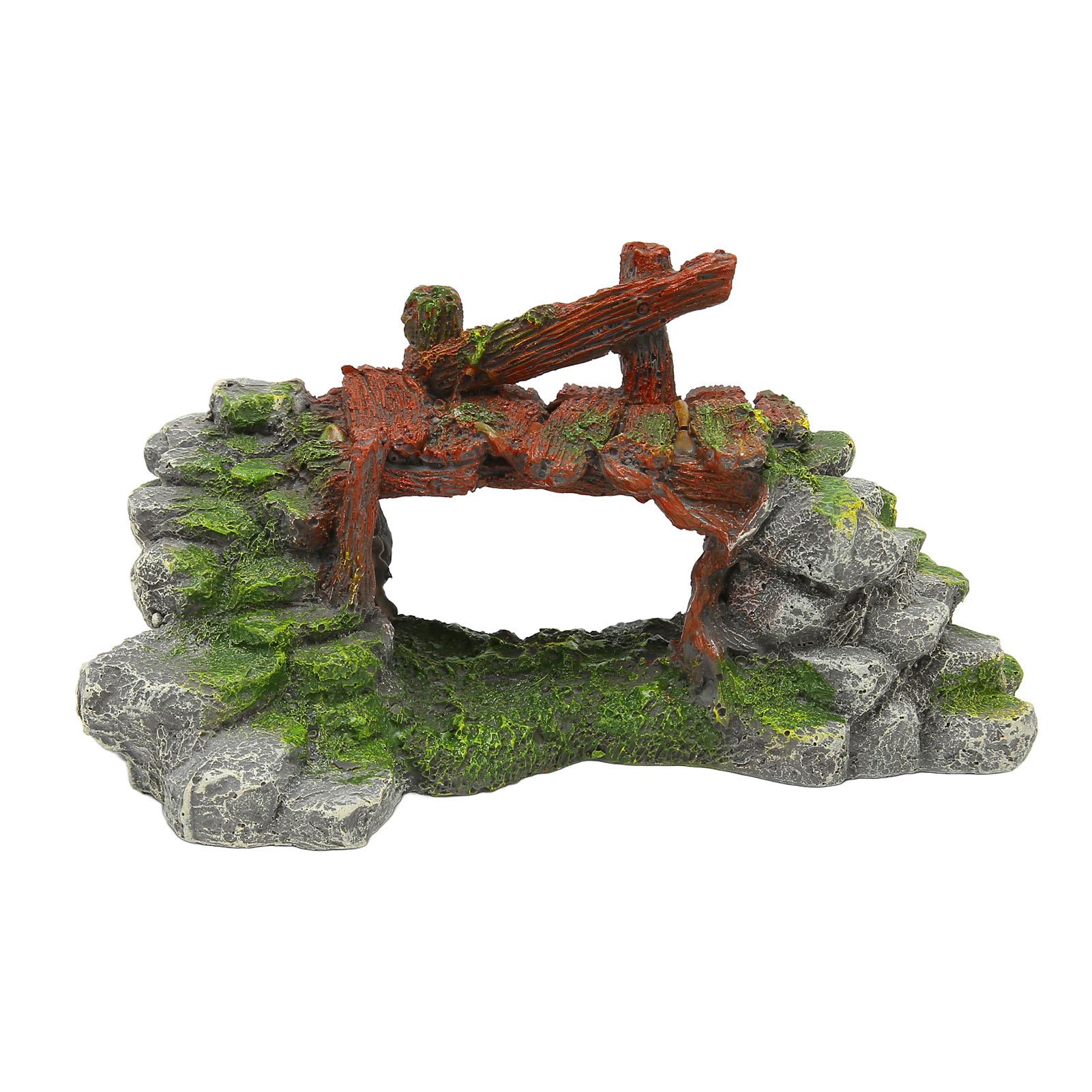 

Fish Tank Arch Bridge Decoration Resin Beautiful Sapce Saving Aquarium Decorative Bridge for Underwater Environment