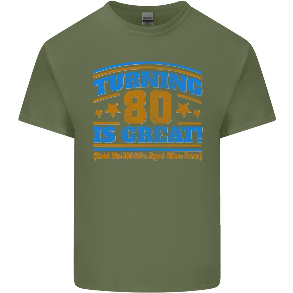 80th Birthday Turning 80 Is Great Unisexs Light Cotton TShirt