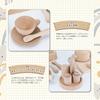 TUGO Wooden Pretend Play Set - Educational Toy for Pretend Play, Wooden Toy with Dish Box, Cookware, Plates, Pots, and Tableware, Kitchen Toy, Wooden