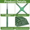 Cucumber Trellis for Garden 48 Inch A-Frame Plant Trellis Set with Net And Ties Climbing Vegetable Support Trellis for Cucumbers Tomatoes Grapes