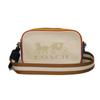 Used 9726 Jess Crossbody 3041 7921 Logo Embossed Multi Color Block Unused Horse and Carriage Chalk Unisex from Japan