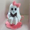 Resin Resin Figurine Smooth Finish Reading Ghost Playful Ghost Statue  Yard Decoration