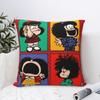 Custom Luxury Mafaldas Collage Cartoon Manga Quino Comic Cushion Cover Polyester Pillow Case