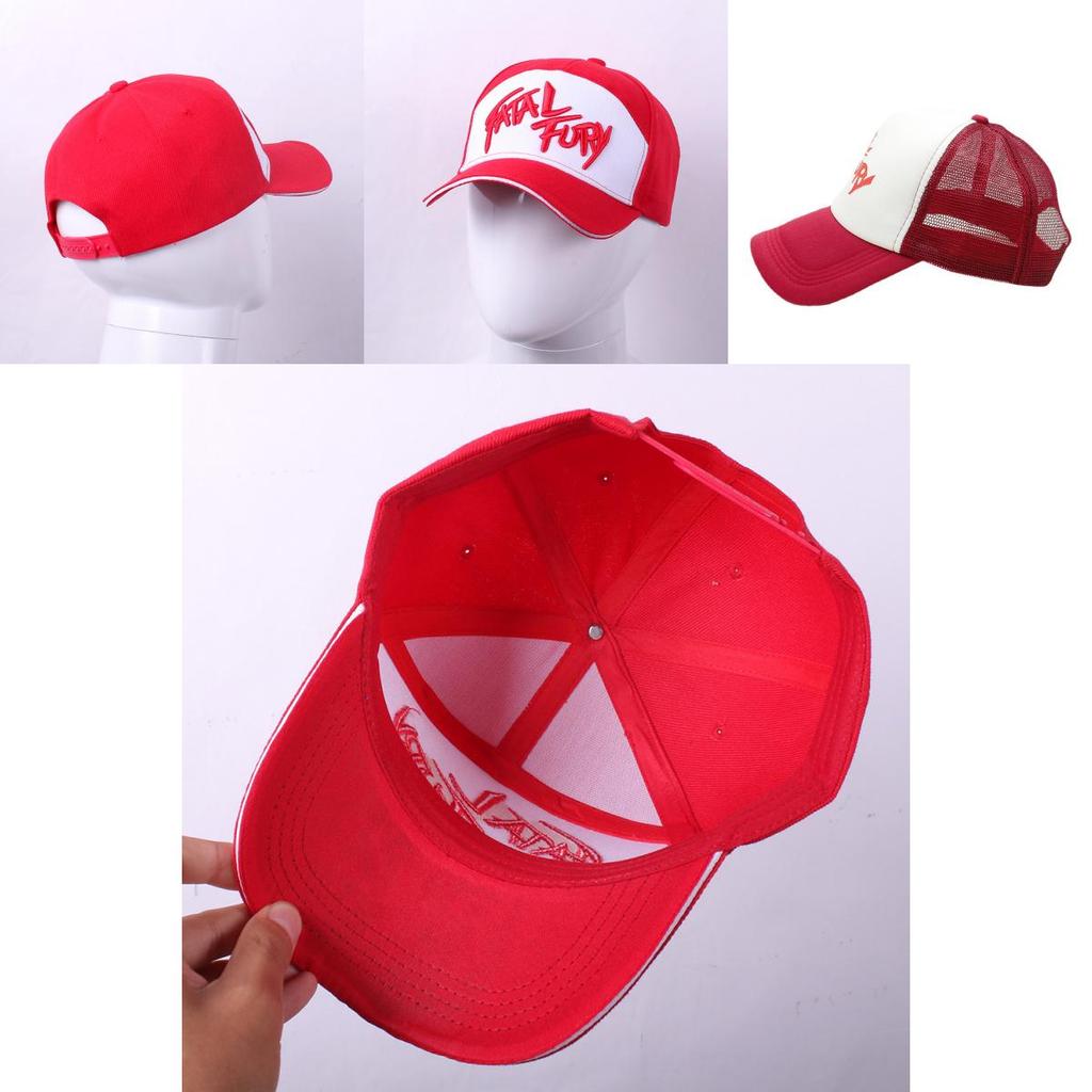 Fatal Fury Terry Bogard Vyšívaná Bavlněná Baseballová Čepice Hip Hop Styl