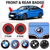 2026 Hot 1pcs 82mm ABS 2 3 Hole Car Bonnet Hood Front Rear Trunk Badge Logo Emblem Sticker for E87 E46 E28 E60 G20 G03 G05 F10