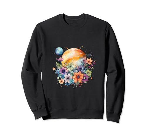

Hippie Flower and Planet Design Sweatshirt