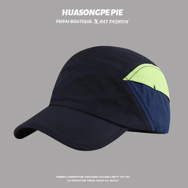 

New fashion trend big head circumference showing face small summer sunshade sun protection extended brim cap adjustable