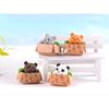 4Pcs/set DIY Fairy Garden Decoration Cute Animal Panda Miniatures Mini Figures Moss Terrarium Micro Landscape