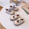 New Autumn Children Shoes For Girls Leather Butterfly-knot Princess Shoes Soft Sole Fashion Toddler Girls Sneakers EU 22-26