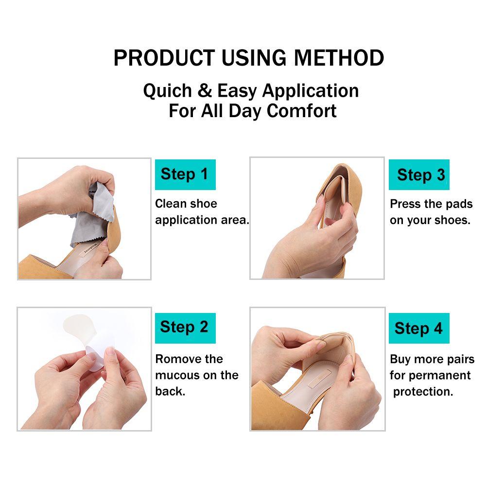 Pain Relief Self-Adhesive Heel Liner Protector High Heel Shoe Pads Heel Shoe Insoles Heel Cushions