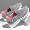 Shoes Women's Autumn Middle-aged and Elderly Mother Shoes with One Foot Flat-soled Elderly Shoes Non-slip Soft-soled Flying Woven Surface Brand Women'