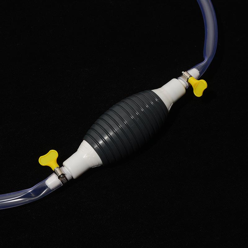 3FT Manual Hand Liquid Oil Petrol Water Fuel Siphon Pump Transfer Pipe Hose Tool Versatile for Garage Aquarium