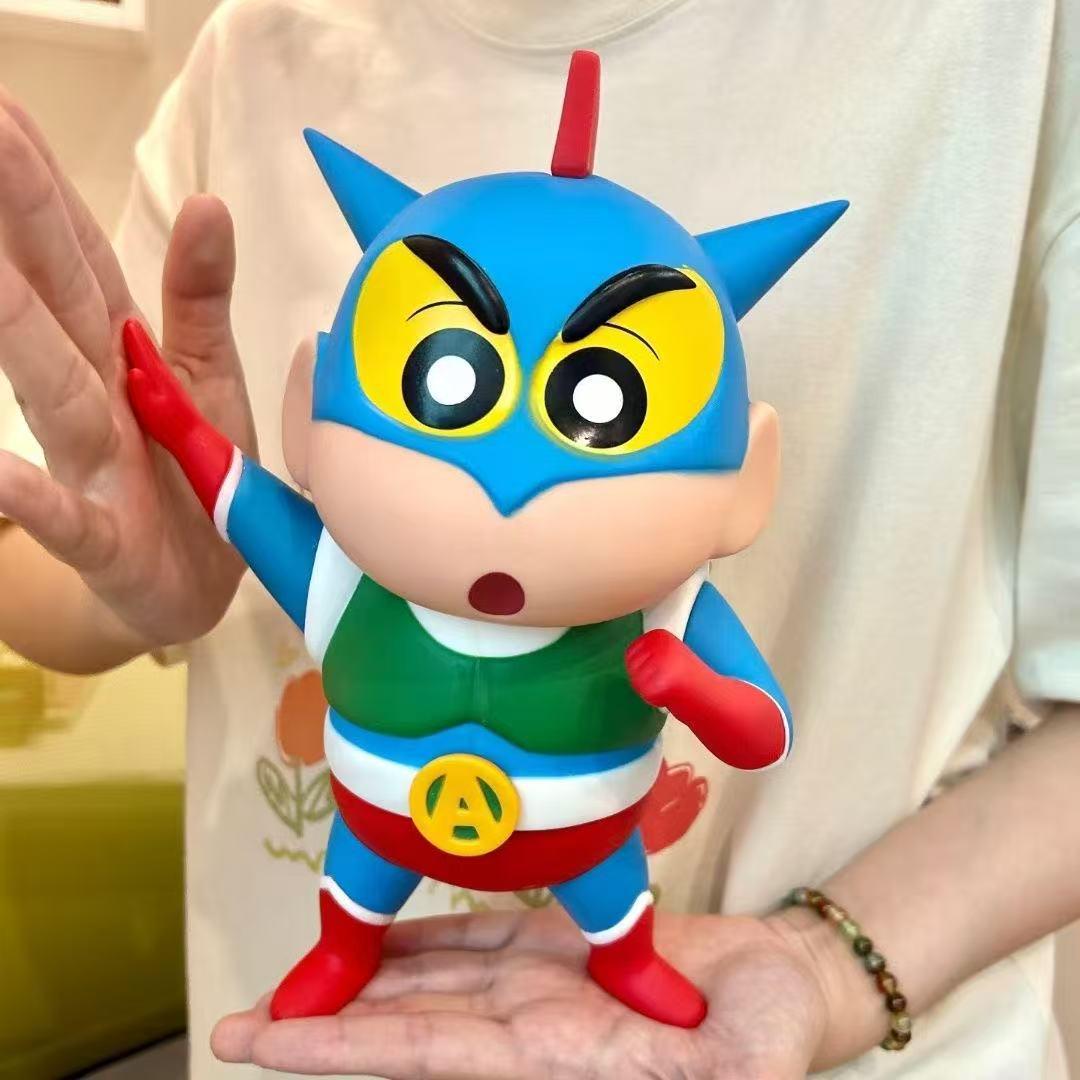 Nohara Shinnosuke Crayon Shin-chan Anime Kamen Rider Toy Ornament Gift