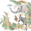 Large Tropical Animals Wall Stickers for Kids Room Living Room Bedroom Wall Decor Room Decor PVC Wall Decals for Home Decoration