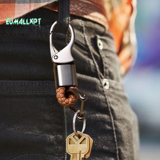 Přívěsek na klíče s karabinou Nerezový odolný proti korozi Široce používaný kovový přívěsek na klíče do auta Malý držák na klíče Příslušenství