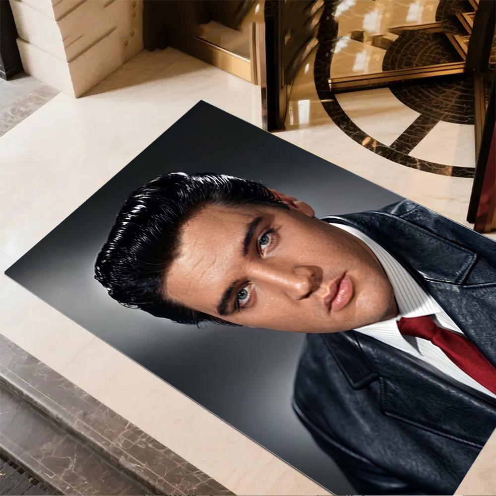 Elvis Presley Performance Carpet Design for Foyer Dormitory Decorate room Playrooms Antislip Carpet Anime Office Decor Perfect Gift for Women/Men