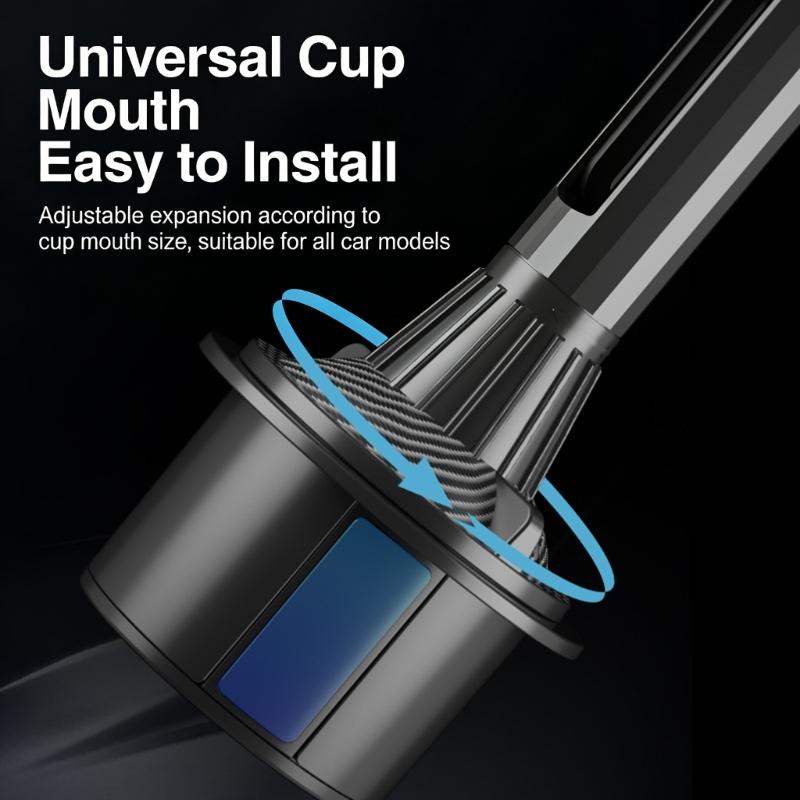 Car Phone Holder Car Cup Holder Mount Cellphone Holder for Phone 17 16 15 14 Magnetic Phone Stand 360 Degree Rotating