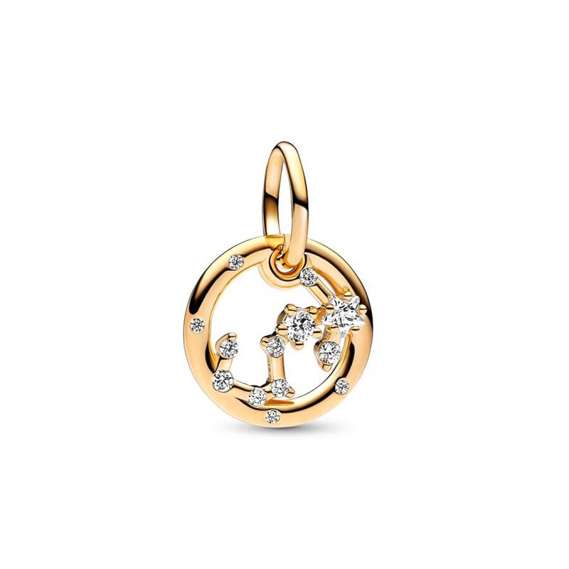 Twelve Constellation Pendants Fits Genuine European Copper JewelryandDiy Crafting Special Beautiful Bracelets Jewellery Gifts