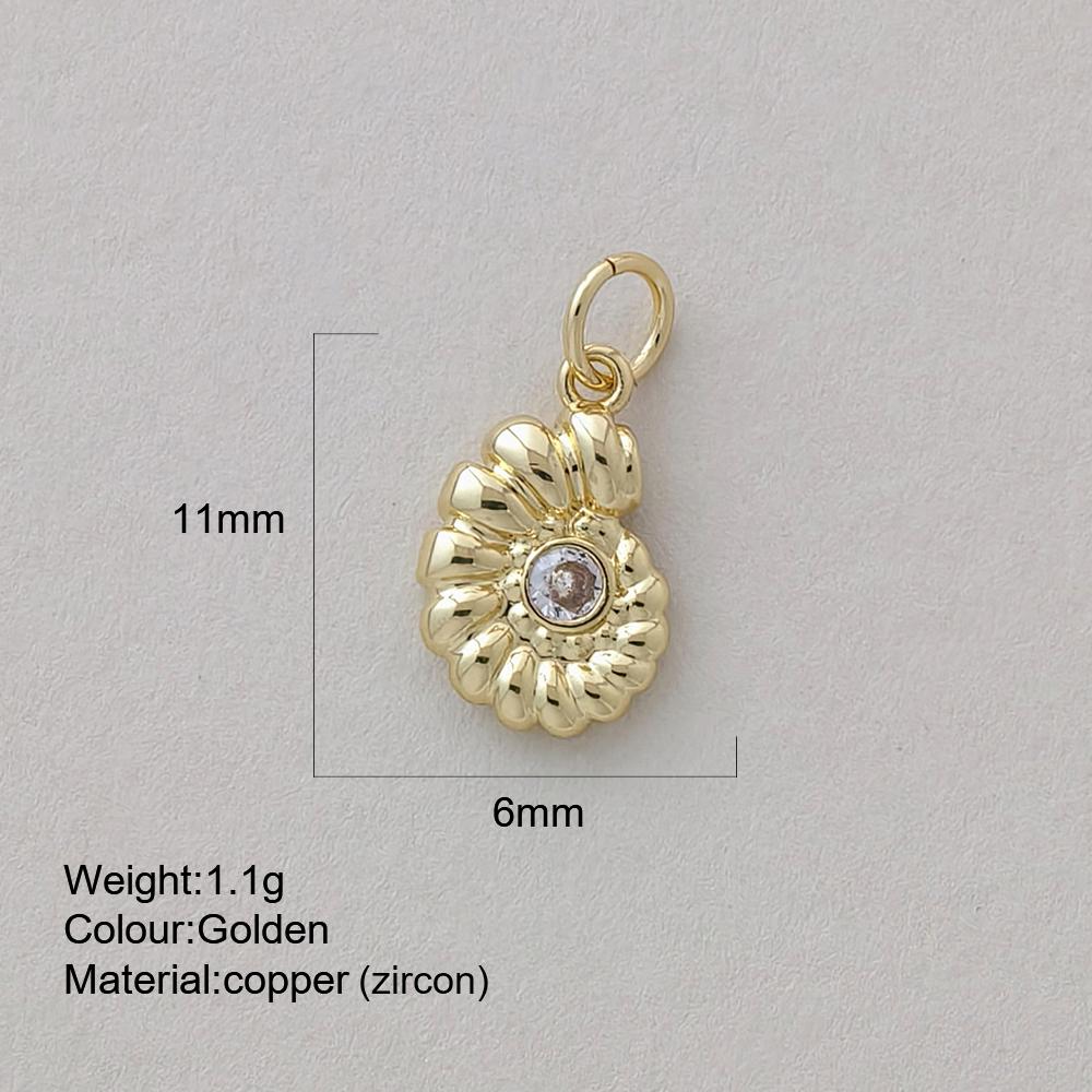 Cute Marine Animal Starfish Conch Charms For Jewelry Making Supplies Gold Color Shell Crab Dijes Diy Earring Bracelet Necklace