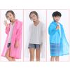 Kinder Regenmantel für Jungen und Mädchen, durchsichtig, mit Kapuze, EVA, lang, Regenschutz, Outdoor-Regenbekleidung