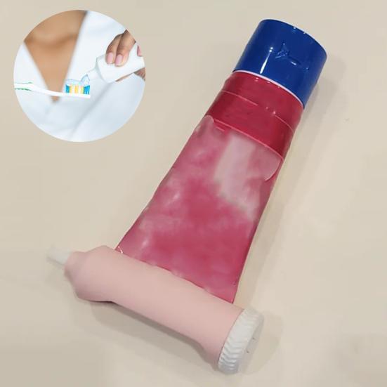 Ráčnový vytlačovač tub s pastou na zuby Kompaktní design Přenosný 3D tištěný Snadno použitelný Vytlačovač tub s pastou na zuby Dávkovač