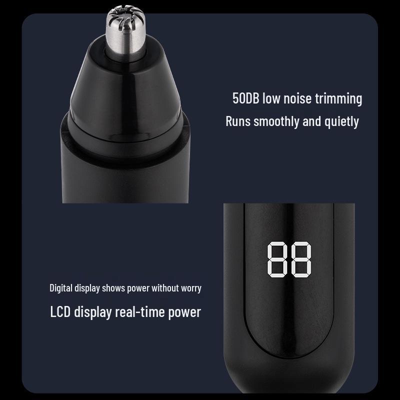 Unisex Electric Nose Hair Trimmer and Scissors for Easy Grooming