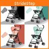 Kids Stroller Ultra Lightweight Foldable Convertible Seat One Button Rotation