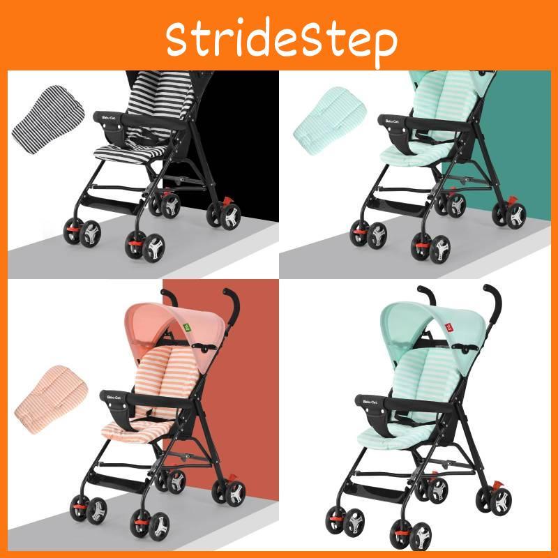 Kids Stroller Ultra Lightweight Foldable Convertible Seat One Button Rotation