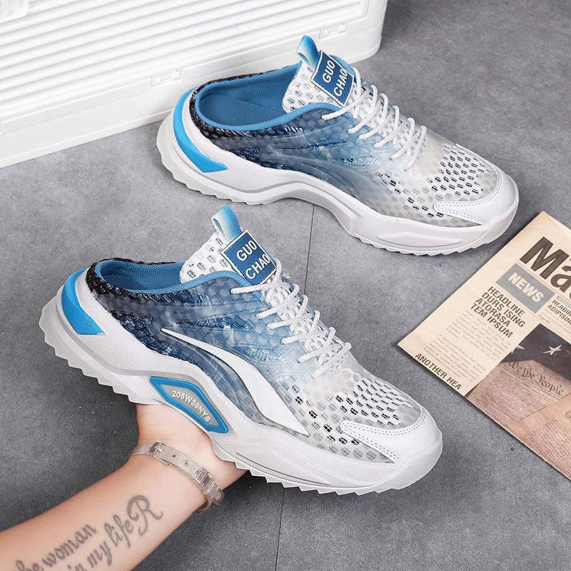 Sommer Herrenschuhe neuer Sommer Student Sport und Freizeit große Größe 46 Jugend Mesh Papa Persönlichkeit trendige Schuhe