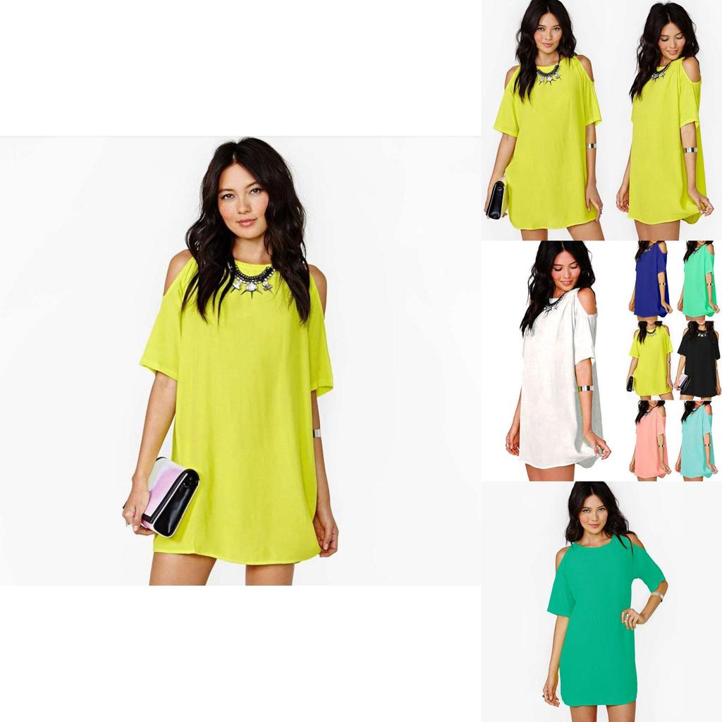 Premium Quality Women's Summer Cold Shoulder Short Sleeve T Shirt Tops For Plus Size