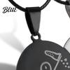 Romantic Heart Necklace Pair 1 Couple Matching Necklaces Pendant Love