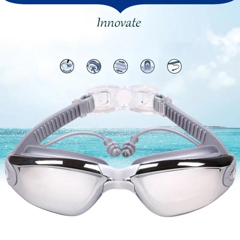 -1.5 Bis -7.0 Erwachsene Myopie Silikon HD Klare Linse Anti-Beschlag Schwimmbrille Schwimmbrille Kundenspezifisch Unterschiedliche Stärke Linkes Rechtes Auge