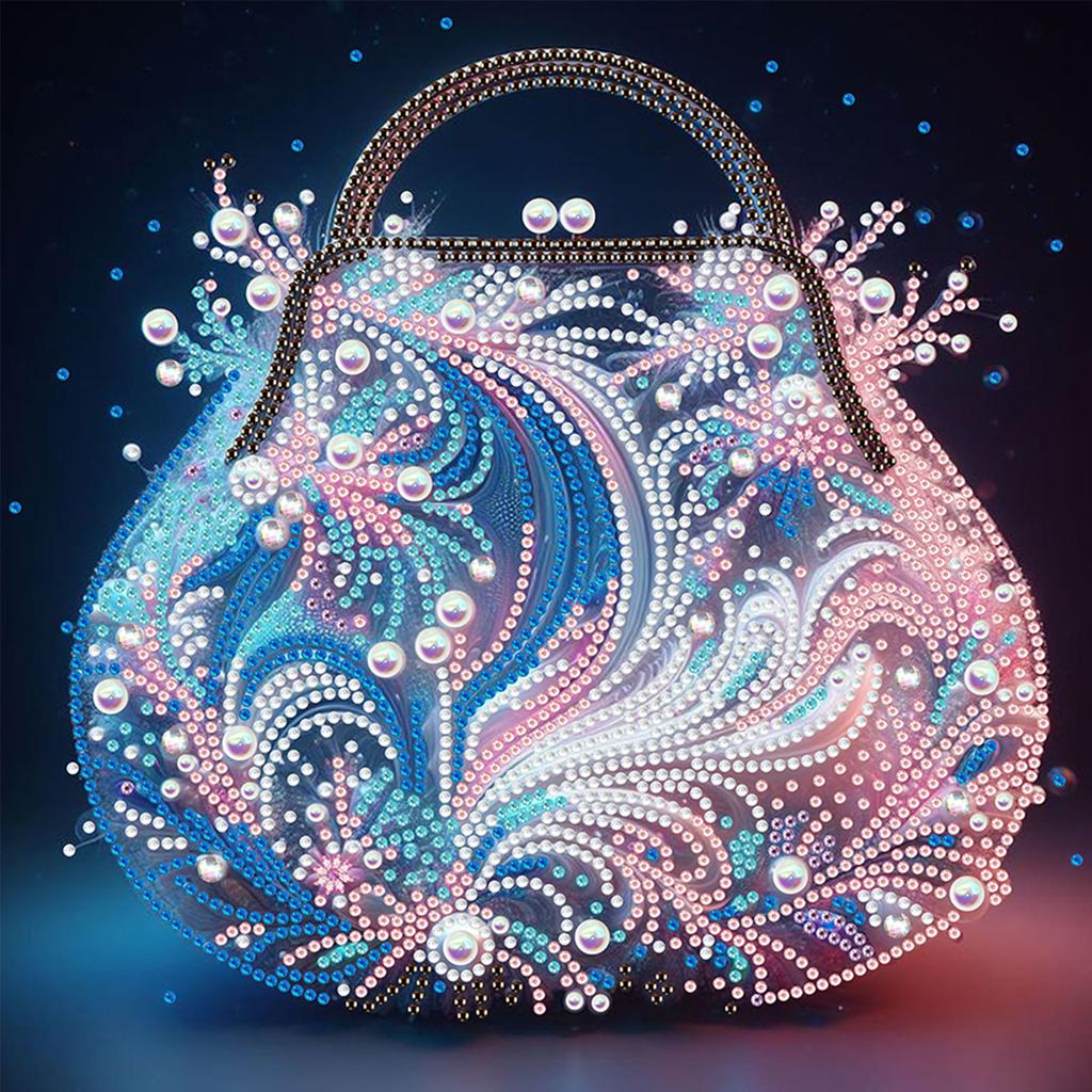 Christmas House Diamond Dots Gem Art for Home Office Wall Decor Special Shape Partial Drill Dimond Art Paintings 11.81x11.81in