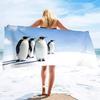 Pinguin Strandtuch Schnelltrocknendes Bade-Pooltuch Sandfest Hochsaugfähiges Strandzubehör Für Erwachsene Jugendliche Reise Picknick