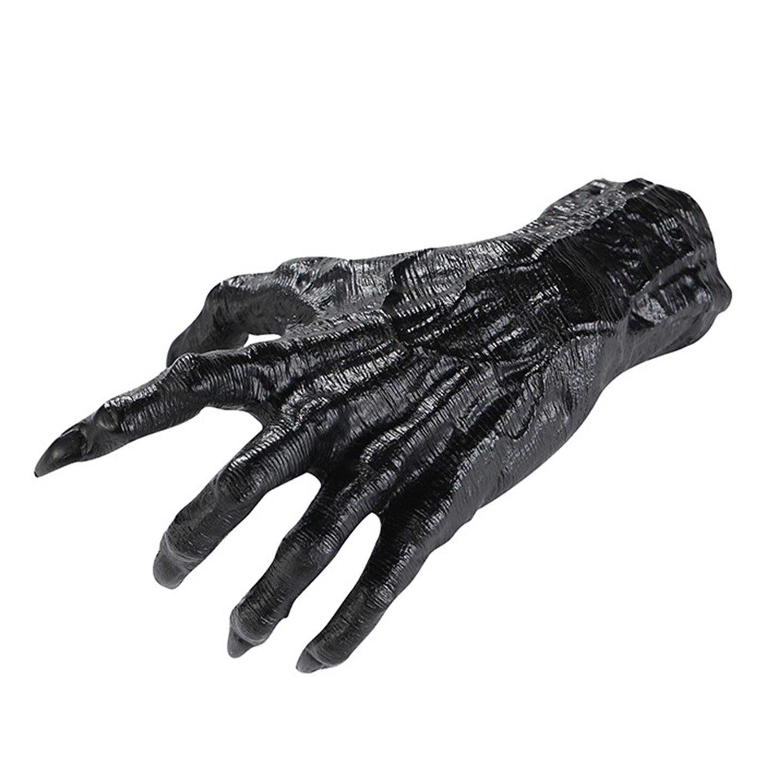

1 Set Halloween Resin Craft Demon Claw Hook Creative Ghost Hand for Parties Haunted House Prop and Jewelry Hanger чорний