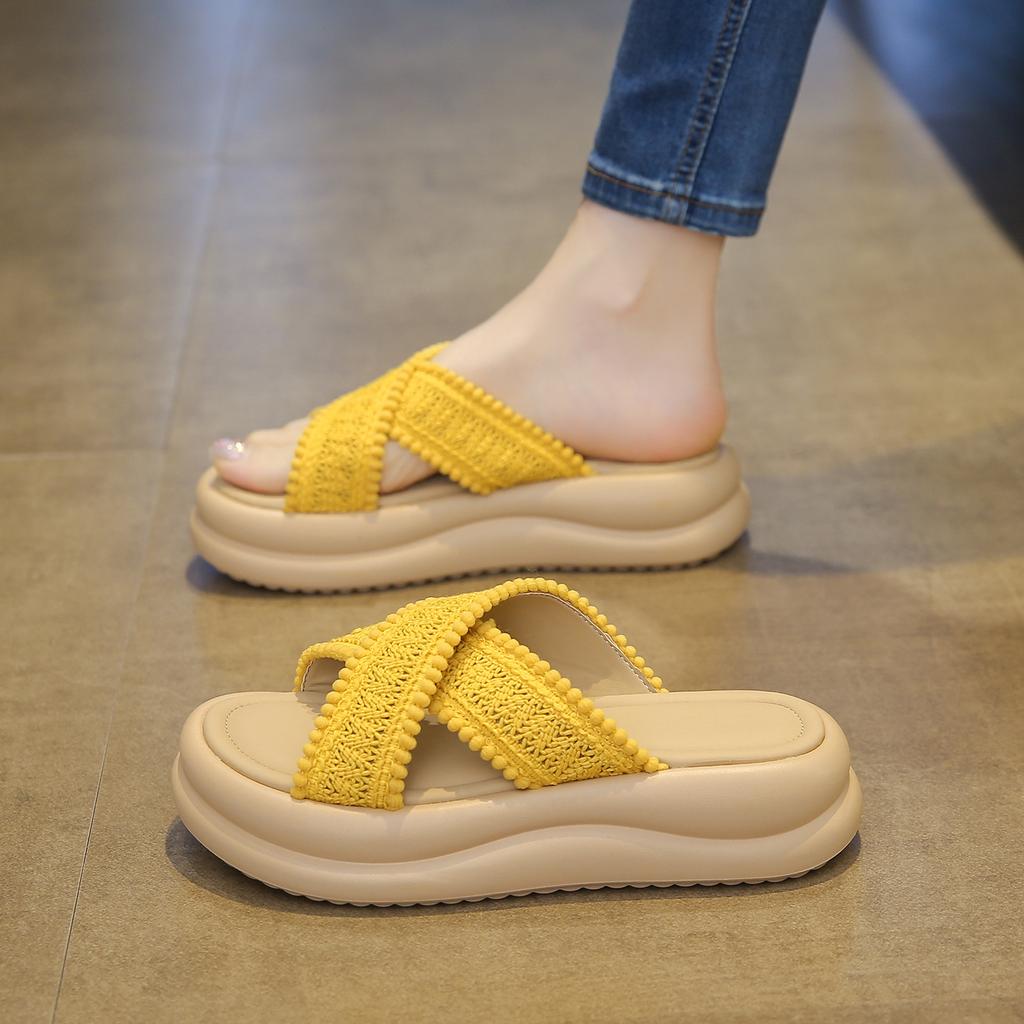 Fashion Shoes Low Rome Fabric Rubber Hoof Heels Cotton Shoes Low Cotton Fabric Rome Rubber Hoof