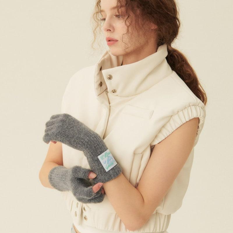 GOCORI FINGERLESS LONG GLOVES - GRAY