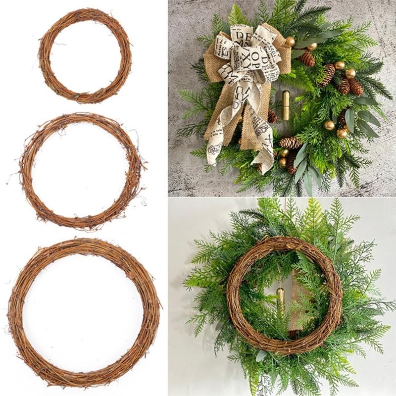 Rattan Vine Branch Wreath Frame Decoration For Creative DIY Crafts Suitable For Weddings And Christmas Parties