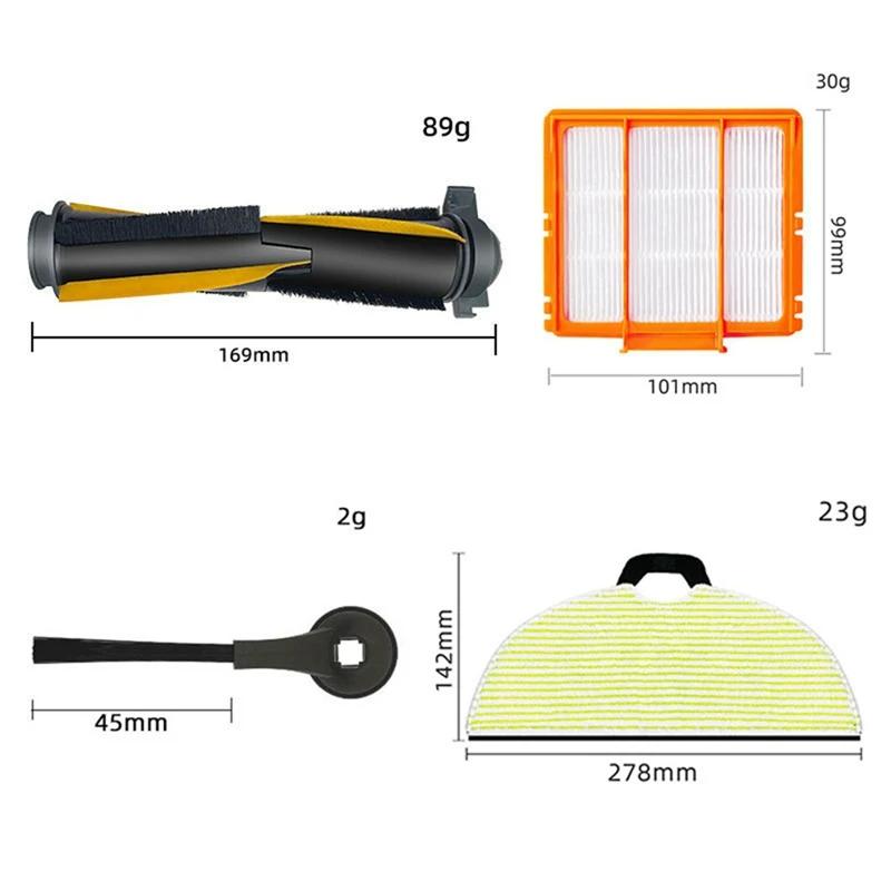 Compatible For Shark RV2001WD / RV2002WD / RV2000WD / AV2001WD Main Side Brush Primary Filter Mop Cloths Accessories Parts