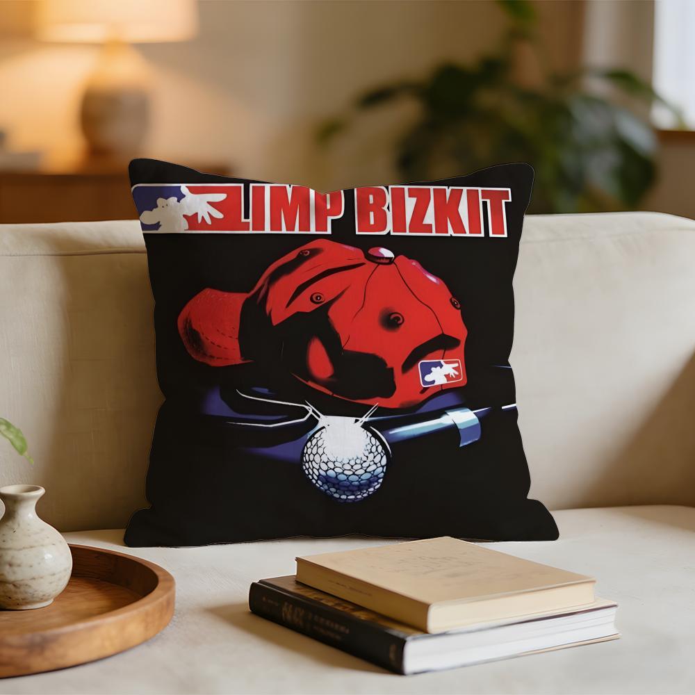 

Band Llimp Bbizkit Album Cushion Cover Short plush pillowcase for bed sofa carwashable 30x30cm