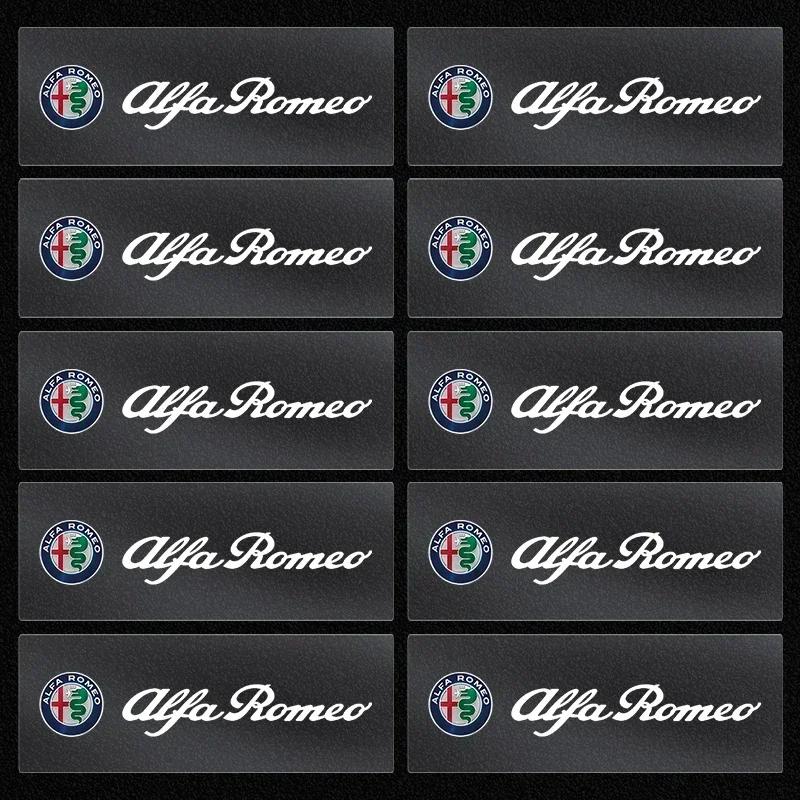 Car Badges Auto Interior Decor Logo Stickers For Alfa Romeo Giulia Stelvio Giulietta 156 159 147 Mito Tonale Brera Disco V
