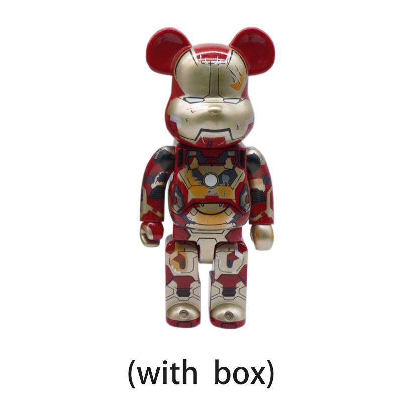 Trendy Bearbrick 400% Action Figure Peko Iron Man For Unique Collection Display