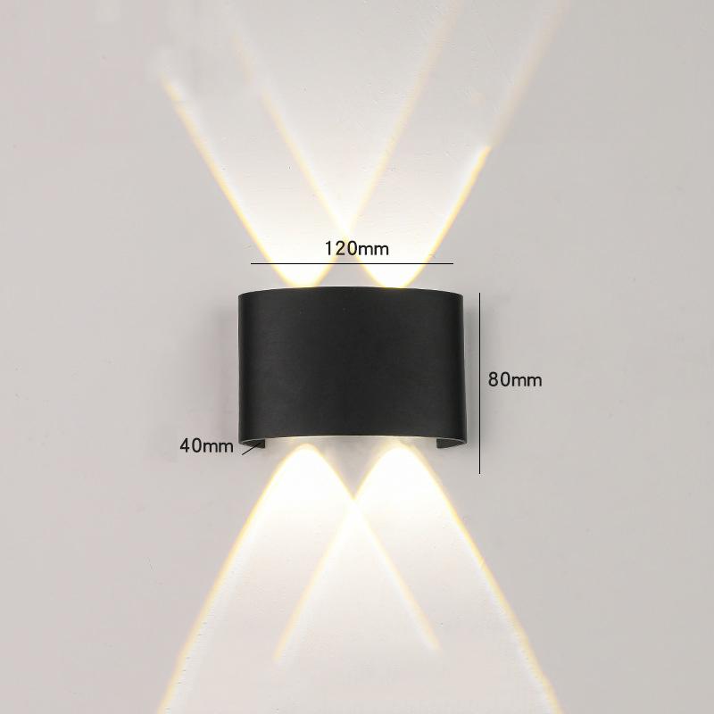 Alluminum LED Wall Lamp 4W/6W/8W IP65 Waterproof Wall Porch Lights Outdoor Lighting Garden Sconce Lamp 85-265V for Bedroom Home Decor