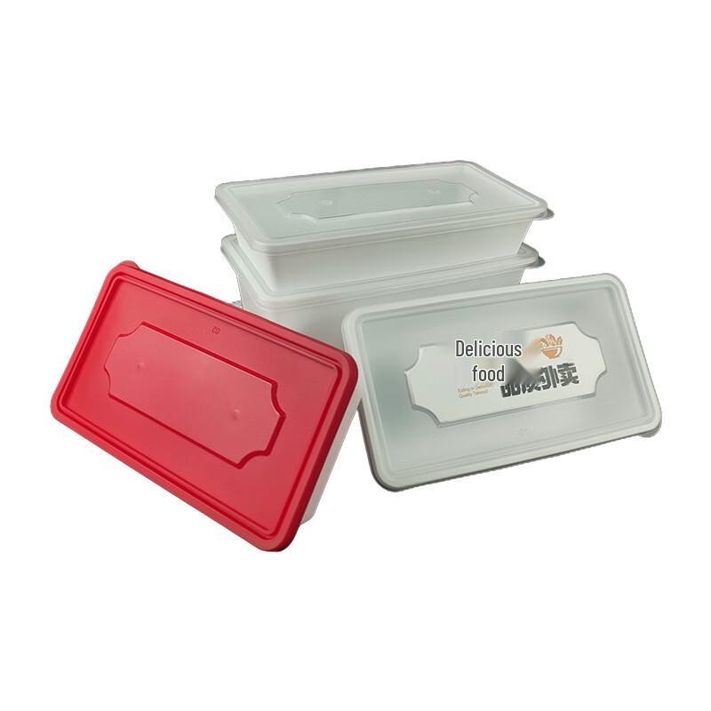 WONHI Disposable Rectangular Food Containers with Lids