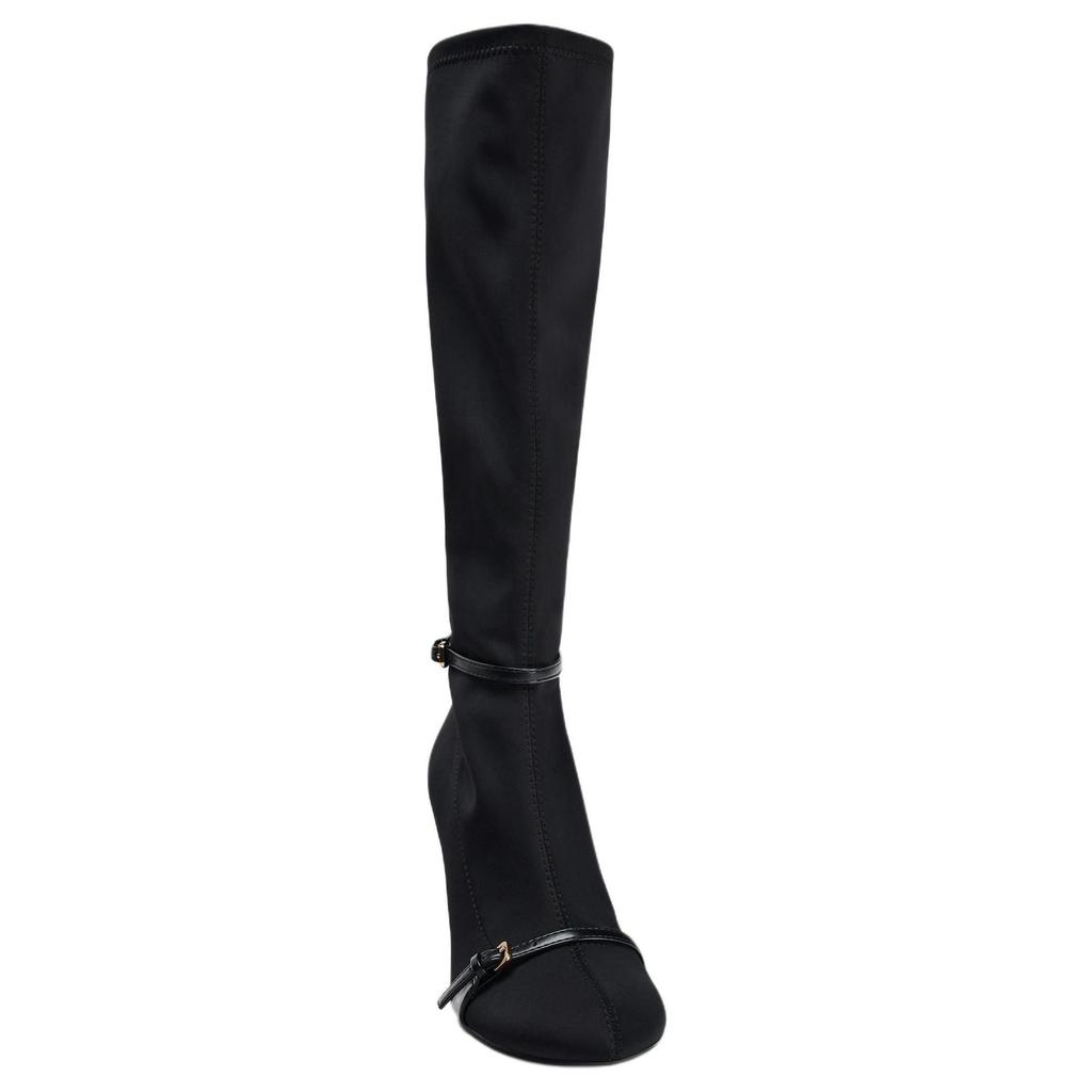 ZARA Elegant Vintage High Heels Knee-High Boots 8.5cm Women boots Black 13148410800