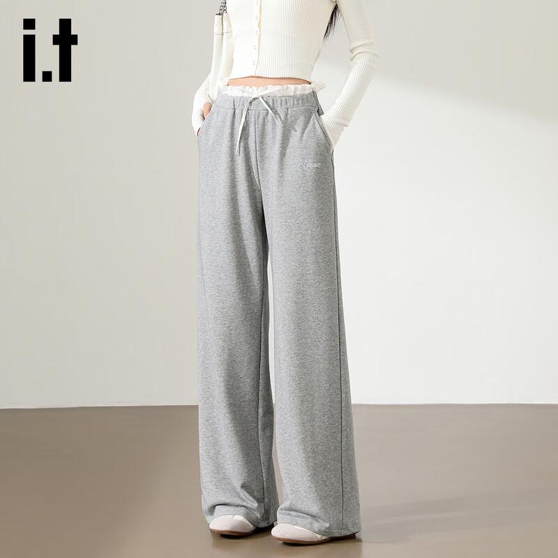 

Izzue Women s Color-Block Spliced Straight-Leg Casual Pants M