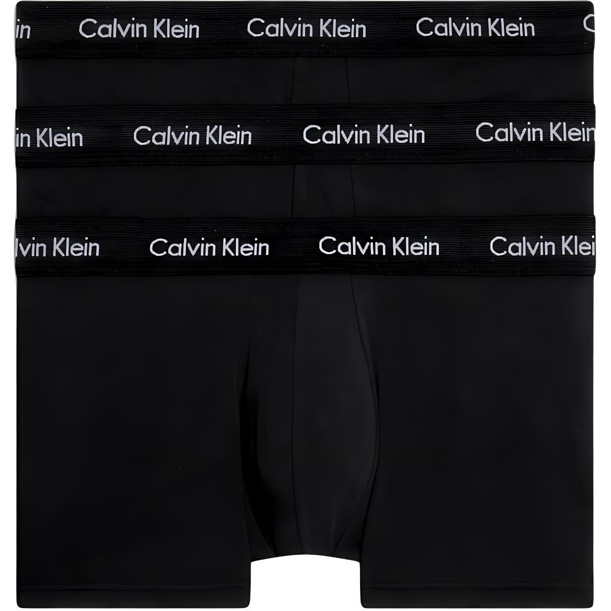 

Calvin Klein 3P Low Rise Trunk Comfortable Simple Logo Waistband Boxer Shorts European Version Men Underwear 0000U2664G-XWB S