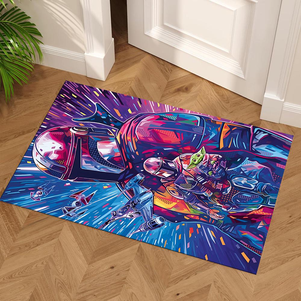 Star Wars Carpet Design for Dormitory Living Rooms Hallway Bedrooms Antislip Carpet Anime Office Decor Birthday Christmas Gift