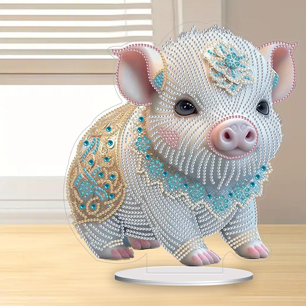 Sternzeichen 5D DIY Diamant Kunst Tischdekorationen Tiger Diamant Malerei Desktop Dekorationen Schlange Huhn für Büro Desktop Dekor