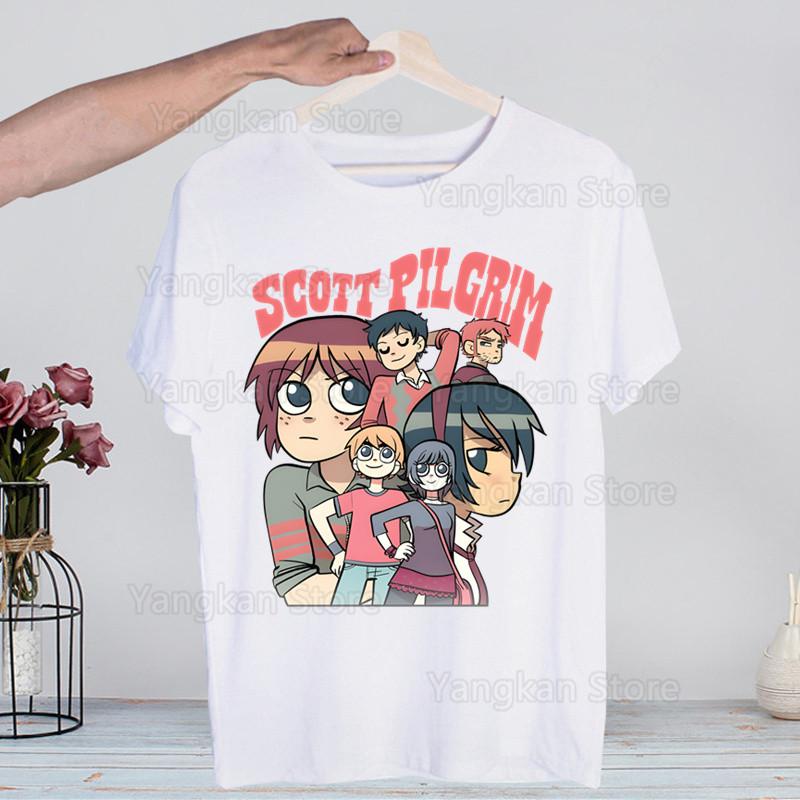 Scott Pilgrim Printing Street Style Casual Short Sleeve Men T Shirt O-neck Tshirt Male T-shirt